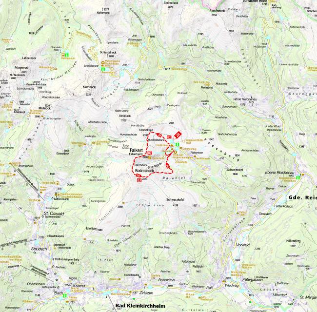 Falkert • 2308  m Rödresnock • 2310  m